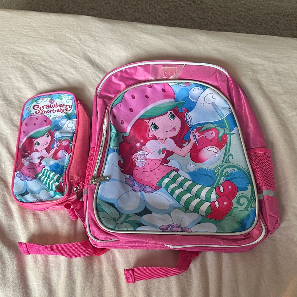 Pink Kids Backpack Set